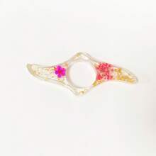 Hot Selling Epoxy Resin Dried Flower Bookend Daisy Plum Blossom Student Reading Creative Book Support Reading - Red Dried Flowers - View 7