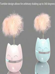 3 szt. – zabawki dla kotów na nudę, kulki z kocimiętką do gryzienia i łagodzenia nudy, samoprzylepna pałeczka z piórkami Hi Bell do drażnienia kota, zapobiegająca upadkom, kulki Weng do zgrzytania zębami, plastikowe zabawki dla kotów do gryzienia i obracania