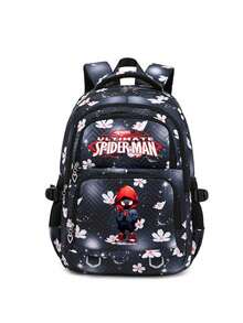 这款漫威蜘蛛侠主题背包采用时尚百搭的印花设计。作为一款美国电影周边产品，它融入了超级英雄蜘蛛侠的标志性卡通形象。这款轻便大容量背包适合休闲、旅行和日常使用。 - 彩色 - 查看 4