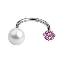 1/6 Pc Elegant Stainless Steel Zirconia Huggie Earring For Cartilage, Helix, Tragus, Nose, Septum, Lip - Sexy Style, Versatile Piercing Accessory