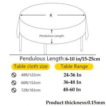 1 قطعة منضدة شفافة ناعمة بشكل دائري - مع شرابات معلقة، غطاء طاولة بطراز بسيط على طريقة إنستغرام، مناسب لديكور الزفاف والحفلات والمطاعم والمقاهي - أبيض - مشاهدة 4