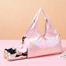 Bolsa Chique de Ioga e Fitness para Mulheres - Bolsa de Viagem Espaçosa e Resistente à Água de Poliéster com Fechamento de Zíper para Viagens Curtas e Aventuras ao Ar Livre