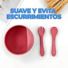 Set de utensilios para alimentar bebé - Blanco - Ver 3