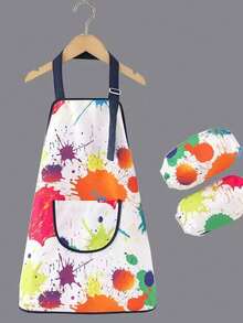 Children's Painting Apron, Waterproof Long Sleeve Reversible Art Smock For Toddlers, Boys And Girls