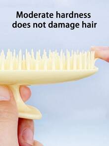 1 Set: Hair Washing Massage Brush, Scalp Exfoliator, Hair Brush, Dandruff Remover, Scalp Cleansing And Hair Growth, Massage Shampoo Brush, Scalp Massager, Silicone Shampoo Comb, Cleaning Hair Brush And Bathing Tools, Bathing Accessories For Dandruff Removal Hair Brush Comb, 2-In-1 Dry/Wet Manual Head Massager For Bathing, Massage Shampoo Brush, Gift For Girls, Hair Brush,Travel Essentials,Travel Essential,Hairstyle,Hairdressing
