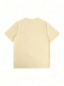 1pcs Men's Rose Graphic Size Plus Double Sided Digital Printed 220g T Shirt Streetwear 100% Cotton Casual Graphic Tee Anti Social Club Fashion - Apricot - View 2