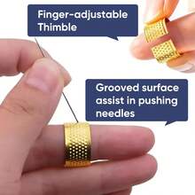 大眼钢缝纫针套装 | 手缝针套装 | 锋利防锈钢绣花针，适用于刺绣十字绣、纱线、挂毯和织物修补 - 彩色 - 查看 7
