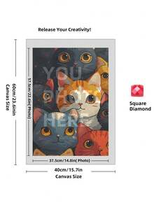 5D Custom Diamond Painting Kits, DIY Personalized Diamond Art Photo With Your Own Pictures, Customised Diamond Painting Kits Full Drill For Adults, Dog, Friends, Loves, Perfect For Room Decor.Custom Personalized 5D DIY Diamond Art Painting Kit, Custom Home Decor Diamond Art Painting, Unique Thanksgiving Valentine'S Day Gift - Multicolor - View 17