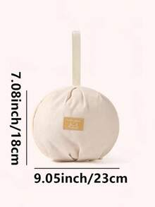 1pc Underwear Storage Bag, With A Handle For Easy Carrying, Spherical Underwear Storage Bag, Multi-Compartment Design, Effectively Stores Underwear And Bras, Can Be Carried By Hand Or Hung, Suitable For Travel And Home Storage, Travel Storage Bag, Beige Storage Bag, Zipper Closure, Underwear Storage Organizer, Underwear Storage Bag, Suitable For School Supplies.