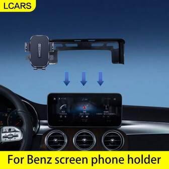 Supporto per telefono auto adatto per Mercedes-Benz CLA/GLA/GLC/Classe A/Classe B/Classe C/Classe V, base di montaggio dello schermo stabile, supporto di navigazione anti-vibrazione