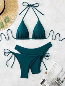 2026 Spring/Summer New Beach Vacation Sexy Slimming Three Piece Set Sweet And Versatile Bikini Swimsuit Swimsuit - Màu Hồng baby - Xem 1