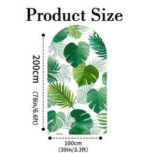 1pc/65pcs 2D Flat Animal Theme Wedding Arch Backdrop, Birthday Baby Shower Party Decor, Green Leaves Elastic Fabric Background (Stand Not Included) - Multicolor - View 25