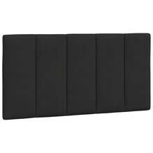vidaXL Cuscino Testiera Nero 100 Cm In Velluto - Black - View 2