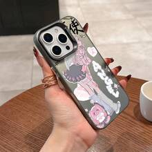 Fundas de Teléfono Belleza para 16 15 14 13 12 11 Pro X XR XS 8 Plus con Cubierta Trasera Anticaída y Acabado Esmerilado17  17promax - Negro - Ver 3