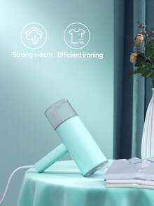 OBOVAY 1 pieza de plancha de vapor portátil, máquina de planchado a vapor, plancha de vapor, de alta potencia de 800W, calentamiento rápido en 30 segundos, elimina arrugas de la ropa, mango plegable, almacenamiento conveniente, tamaño pequeño y fácil de transportar, plancha de vapor portátil mini para uso doméstico, de viaje y de oficina