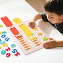 Children's Math Learning Puzzle Toys, Early Education Intelligent Number Operation Game With Sliding Track, Fun Learning - Multicolor - View 9