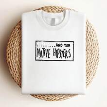 180g pure Cotton And The Native Hipsters There Goes Concorde Again Meme Music Gift Funny Style Unisex Top Mens Womens Tee T Shirt T1640 streetwear Breathable Soft Women Top Graphic Tees Stylish Print Round Neck Short Sleeve Slightly Stretched Summer fashion graphic - Blanco - Ver 3