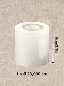 1 Rotolo 230,0 metri di pellicola termoretraibile per macchine per la sigillatura di bottiglie, forniture per imballaggio facili da usare adatte per bottiglie e barattoli