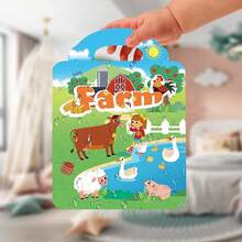 6Pack Calcomanias Para Niños Reutilizables Pegatinas Para Niños de 2 a 6 Años Adhesivas Portátiles para Educación Pegatinas Activas Libros Regalos de Cumpleaños de Viaje Para Niños y Niñas - Pegatinas estáticas 5pack - Ver 10