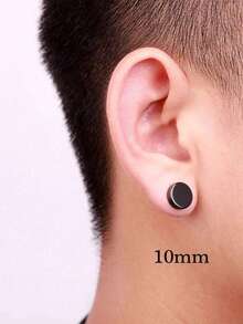 2 Stücke Punk Titan-Stahl Herren starker Magnet magnetischer Ohrclip Fake Ohrstecker ohne Piercing für Freundin, Freund, Liebhaber, Schmuckgeschenk