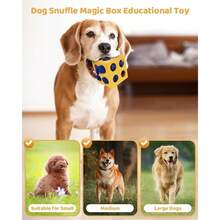 Interactive Puzzle Dog Toy Encourage Natural Foraging Skill Durable Dog Enrichment Toy Snuffle Cube Cloth Strip With Hide Seek Food Slow Feeder For Mind Stimulate Str Relief Yellow - Màu vàng - Xem 7