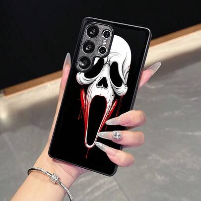 For  A23 A225G S23 Ultra 5G S20 FE Shock-Resistant Phone Case with Scream Design Anti-Yellow Lightweight for Galaxy Models