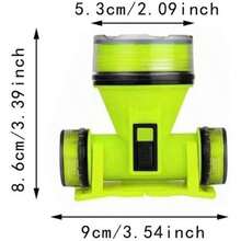 Lámpara de cabeza LED impermeable, linterna subacuática IPX8 impermeable recargable por USB, luz de buceo - Verde Lima - Ver 2