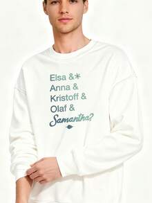 Frozen-2-Character-Name-Stack-&-Samantha Long-Sleeve Sweatshirt - trắng - Xem 3