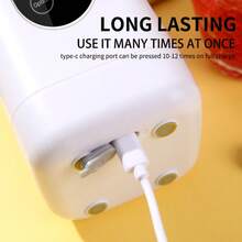 USB Rechargeable Portable Blender And Juicer - Easy To Clean, 7.4V Perfect For Smoothies, Milkshakes And Fresh Fruit Drinks - 13oz To 14.2oz Capacity, With Digital Display Multi-Mode, Stainless Steel Blades - Ideal For Home, Office, Travel, Mini Smoothie Blender Keeps Ice For 5 Hours, Baby Food Blender