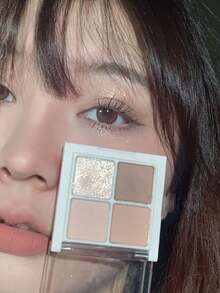 Rom&nd Better Than Eyes Eyeshadow Palette N01 Dry Willow Color, Basic Eyeshadow Palette, 4 Colors Daily Natural Tones, Velvet Texture, Easy To Blend, Saturated Color, Matte And Pearl Dual Finish, High Color Payoff, Long-Lasting, Korean Cosmetics, Gift Set - N01 Dry Willow - 查看 7