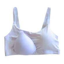 Kit 02 Top Sutiã Esportivo Bojo Removível Alcinha Fina Confortável Zero Transparência - Multicolorido - Visão 3