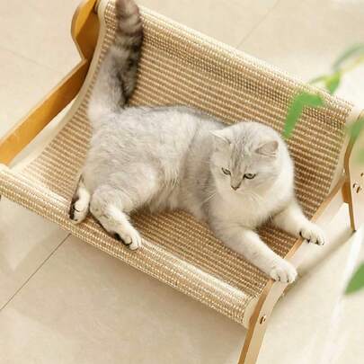 PETSIN 大型剑麻猫抓柱和猫床，耐用、防脏乱，四季猫用品