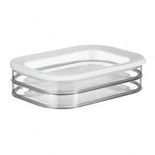 Recipiente de cocina de 3 capas, caja transparente sellada para mantener la frescura, recipiente apilable para almacenar rebanadas en el refrigerador para carne, queso, jamón, salchichas italianas, restos de alimentos, frutas y verduras, organizador de refrigeración de cocina, a prueba de fugas y reutilizable, recipiente para alimentos, organización y almacenamiento de cocina, al aire libre, camping, regalos de Halloween, Navidad, Año Nuevo