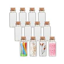 5/10/20 Stücke 30 ml Glasflaschen mit Korkverschluss, Mini-Glasflaschen mit Kork, kleine DIY-Dekorationsgläser Aufbewahrungsbehälter für Weihnachtsdekorationen, kleine Potion Message Flaschen für Geburtstag, Hochzeit, Baby-Shower, DIY-Basteleien, Geschenkparty-Gastgeschenke