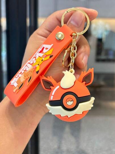 قلادة مفتاح دمية كرتونية جميلة لبيكاتشو بوكيمون، قلادة حقيبة مدرسية، هدية صغيرة لطفل، زخرفة قلادة مفتاح، هدية عيد ميلاد