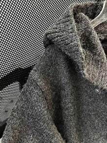 American Style, Retro, Lazy Style, Hooded, Cardigan Sweater, Men's, Autumn And Winter Styles, Loose, Casual, Knitted Sweater - 灰色 - 查看 5