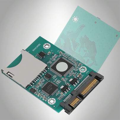 22MB/S Fast Transmission Sd SDHC/SDXC/MMC Memory Card To 2.5in 7+15P SATA Converter Adapter