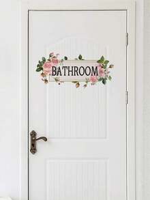 1pc PVC Material, Anchor, Flower, Floral, Rope Wall Sticker For Bathroom, Living Room, Bedroom, Entryway. Wall Art, Poster., Stickers, Wall Decal, Vinyl Decal For Home Decorations, Spring Decoration Items Refresh Your Home, Rama Decoration Stickers