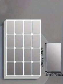 160pcs Waterproof White Labels Stickers, Classroom, Office, Home, Storage Boxes, Moving, File Folders, Marking Stickers, Note Taking - Easy To Write On And Remove