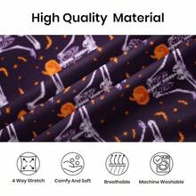 Mens Pajama Pants, Soft Lounge Sleep Pants With Pockets Lightweight Long Pajama Bottoms For Menhalloween - 骨頭萬聖節 - 查看 5