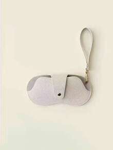 1 pieza Estuche para gafas con estilo y a prueba de golpes, bolsa de almacenamiento versátil y portátil para gafas de sol y receta, estuche protector colgante antiperidida conveniente para viajes, aventuras al aire libre y uso diario, regalo perfecto para personas con sentido de la moda, ideal para la temporada de regreso a clases y regalos festivos, mantén tus gafas seguras con diseño y material duradero, accesorio imprescindible para todo entusiasta de las gafas