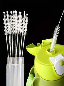 Cup Straw Cleaning Brush, Reusable Straw Cleaner Fits 40/30/20 Oz Tumblers, 10mm Diameter Pipe Cleaner Suitable For Water Bottles And Straws Back To School - Multicolor - View 7