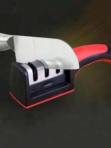 1pc Multifunctional Knife Sharpener – Equick Ship Items | Utensilios Para Cocina Essential For Kitchen Cooking - 紅色 - 查看 1