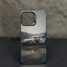 Funda de coche deportiva creativa y lujosa para iPhone 16 15 14 13 12 11 X XS XR Pro Plus Max, protectora, mate, colorida, plateada - Mezcla de colores - Ver 2