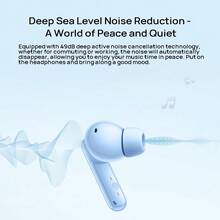 Honor Earbuds X9 Bluetooth Earphones, Wireless Bluetooth Earphones, Active Noise Cancelling TWS, Suitable For Sports, Music, And Gaming, Low Latency, Ultra-Long Battery Life, Blue - Blue - View 2