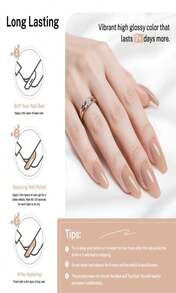 OpenLive 165ml Black Nail Polish Large Volume Quick Drying Nail Polish, Fast Drying And Long Lasting Color Nail Art DIY Home Manicure Gift For Women - ColorG - 查看 6