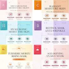 10PCS Hydrating Face Mask Skin Care SetEasy To Use Facial Sheet Mask Moisturizing Face Sheet Masks Skincare Women And Men