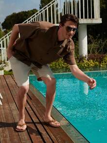 Men's Silk Button Down Shirts Short Sleeve Casual Tropical Holiday Hawaiian Shirtshalloween - 白色 - 查看 11