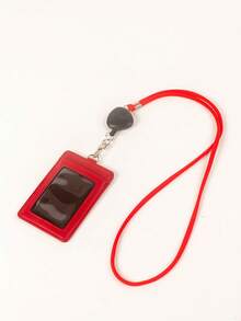 Leather Double Cardholders Retractable Badge Holder Braed Leather For Cards Employee Name Tags Bank Cards Transit Cards Student S Gifts For Card Holder Wallet Business Card Holder Credit Card Holder Teacher Lanyard With Id Holder Card Holder Women For Women For Men Card Wallet - Multicolor - View 17