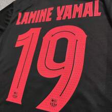 2425 Barcelona Away Game Yamal 19 Short-Sleeved Jersey - màu đen - Xem 3
